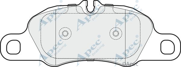 APEC BRAKING stabdžių trinkelių rinkinys, diskinis stabdys PAD1677